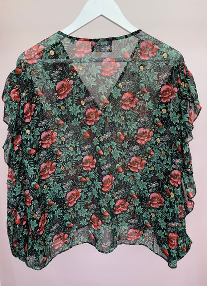 Blouse fleurs T36