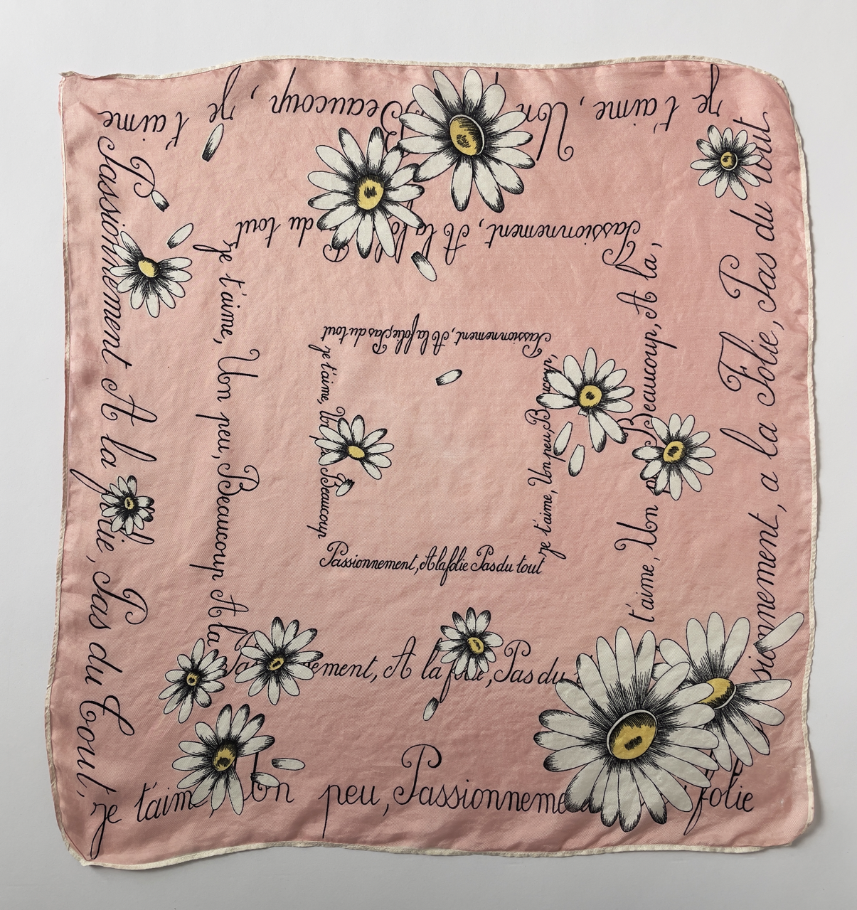 Foulard en soie Marguerites