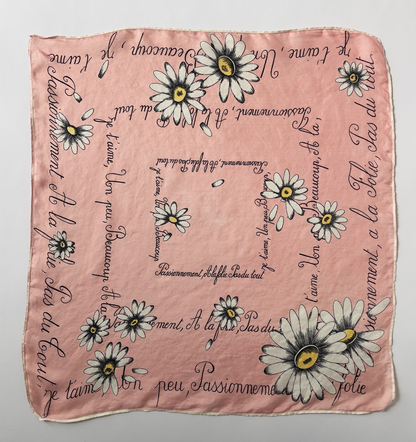 Foulard en soie Marguerites