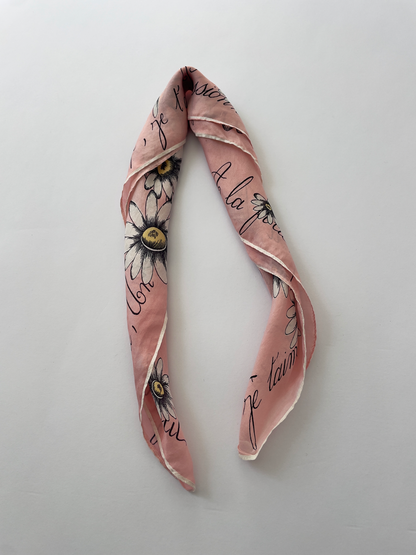 Foulard en soie Marguerites