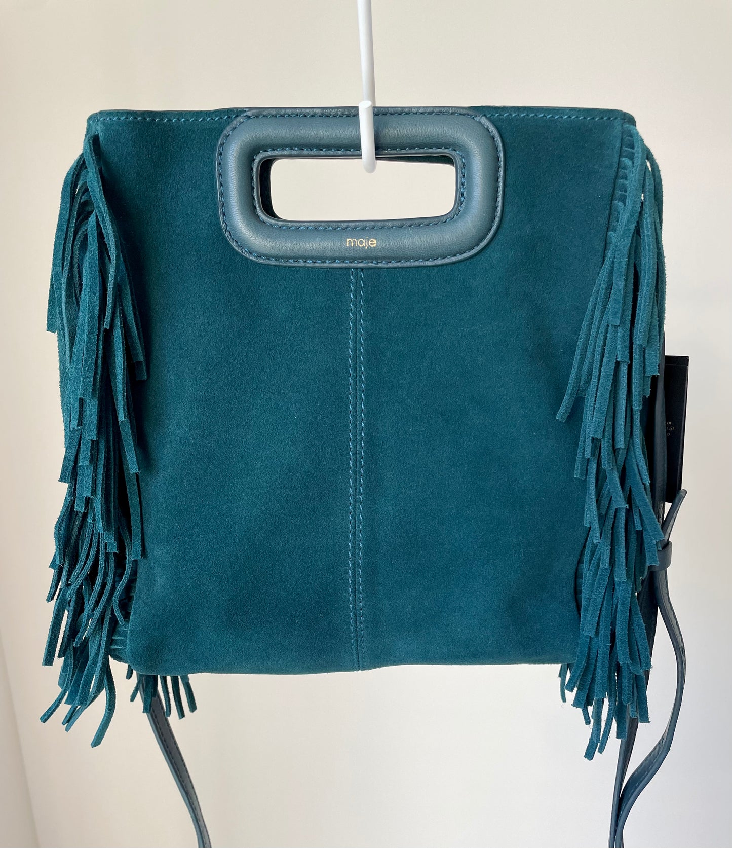 Sac besace M franges suède