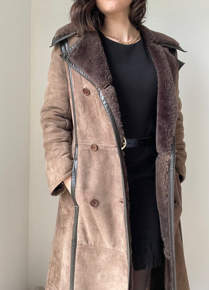 Manteau peau lainée T36