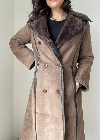 Manteau peau lainée T36