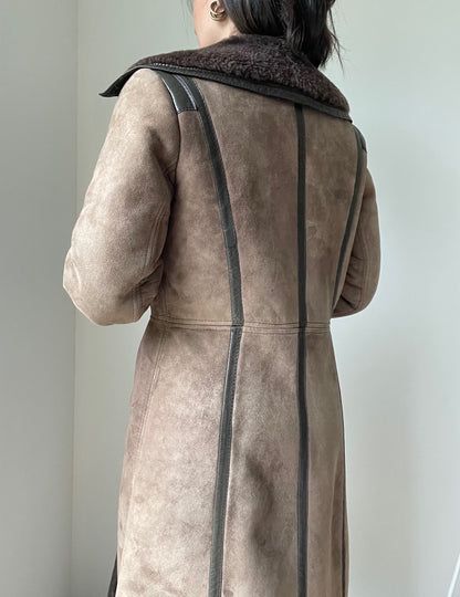 Manteau peau lainée T36