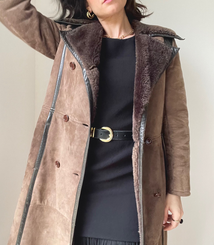 Manteau peau lainée T36